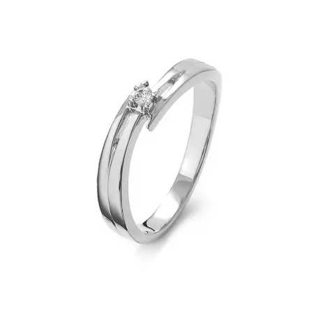 Pierścionek z brylantem 0,03 ct