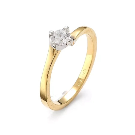 Pierścionek z brylantem 0,23 ct