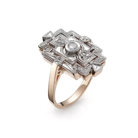 Pierścionek z brylantami 0,13 ct