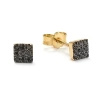 Kolczyki z czarnymi brylantami