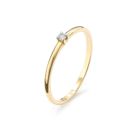 Pierścionek z brylantem 0,03 ct