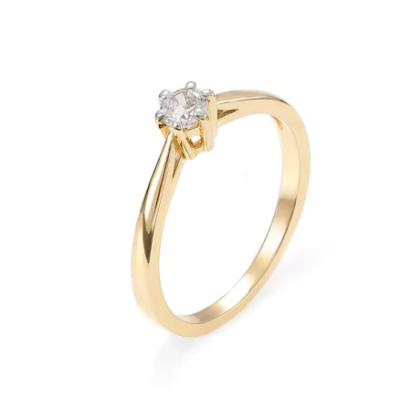 Pierścionek z brylantem 0,28 ct