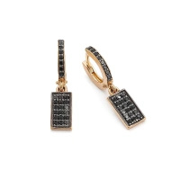 Kolczyki z czarnymi cyrkoniami