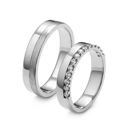 Obrączki ślubne z brylantami 0,28 ct