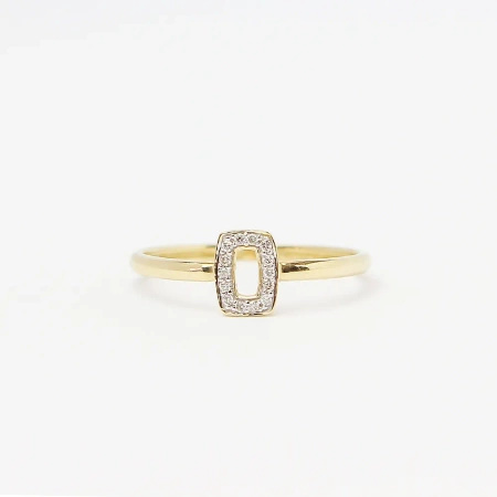 Pierścionek z brylantami 0,04 ct