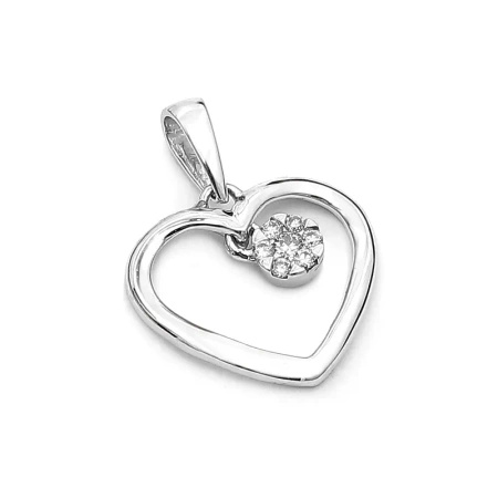 Zawieszka z brylantami - serce