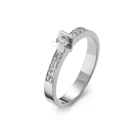 Pierścionek z brylantami 0,17 ct