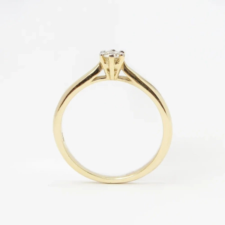 Pierścionek z brylantem 0,17 ct