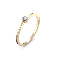 Pierścionek z brylantem 0,05 ct