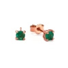 Kolczyki z szmaragdem