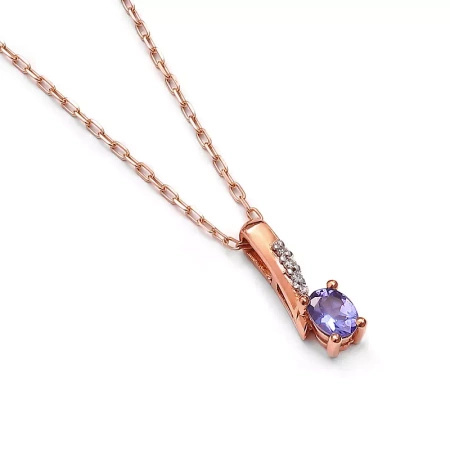 Zawieszka z tanzanitem i brylantami