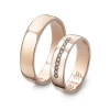 Obrączki ślubne  z brylantami 0,11 ct