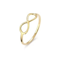 Pierścionek złoty - nieskończoność