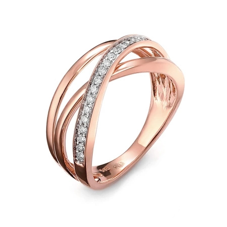 Pierścionek z brylantami 0,20 ct