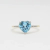 Pierścionek z topazem i brylantami