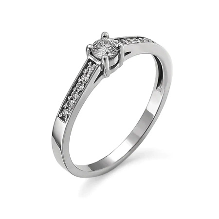 Pierścionek z brylantami 0,21 ct