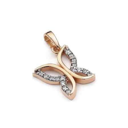 Zawieszka z cyrkoniami - motyl