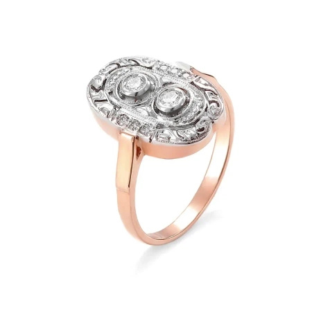 Pierścionek z brylantami 0,17 ct