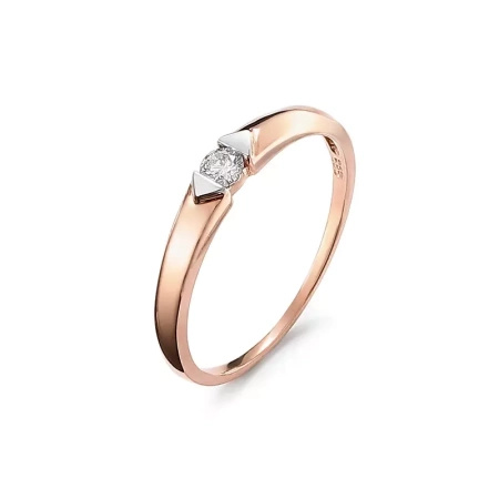 Pierścionek z brylantem 0,09 ct