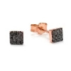 Kolczyki z czarnymi brylantami