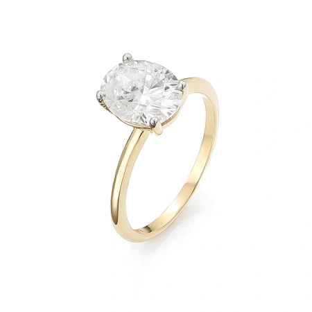 Pierścionek z moissanitem