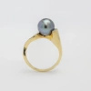 Pierścionek z perłą tahitańską i brylantami