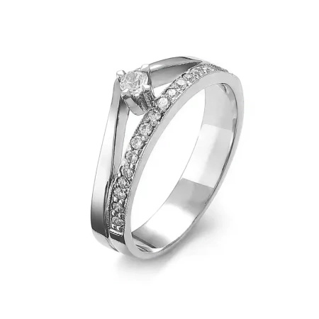 Pierścionek z brylantami 0,25 ct