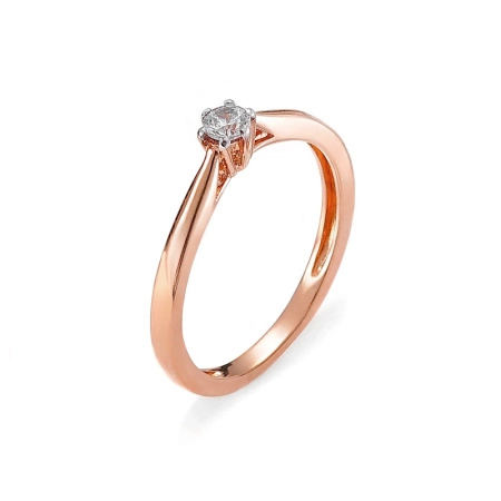 Pierścionek z brylantem 0,10 ct