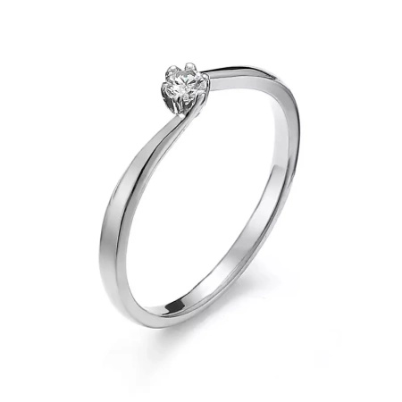 Pierścionek z brylantem 0,10 ct