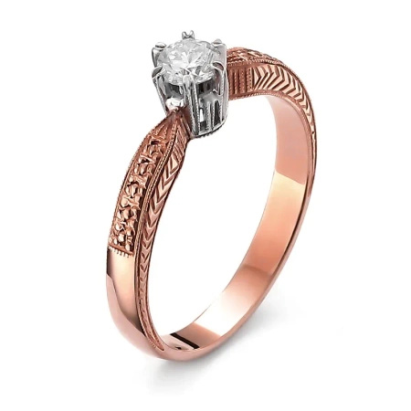 Pierścionek z brylantem 0,27 ct