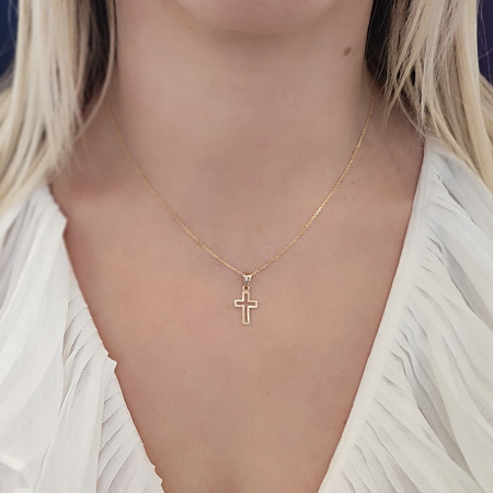 Zawieszka złota - krzyżyk