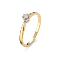 Pierścionek z brylantem 0,06 ct