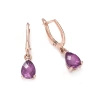 Kolczyki z ametystem