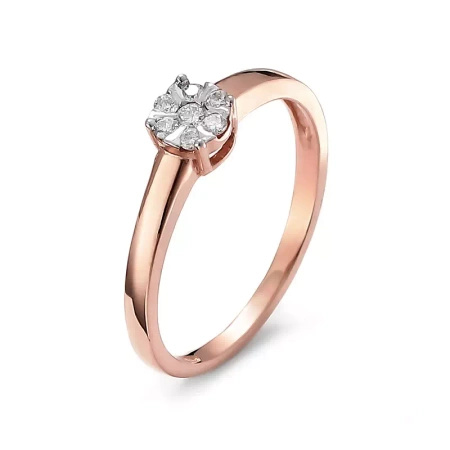 Pierścionek z brylantami 0,12 ct