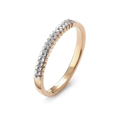 Pierścionek z brylantami 0,10 ct