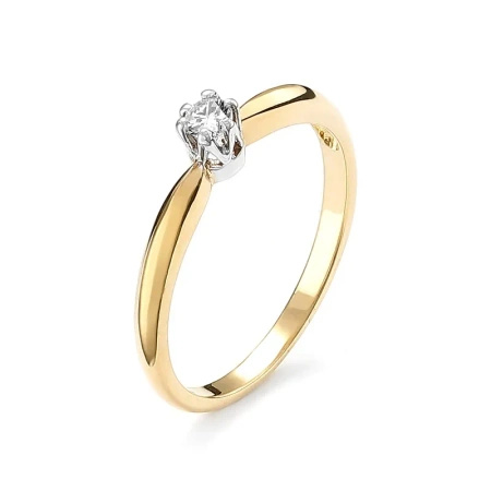 Pierścionek z brylantem 0,12 ct