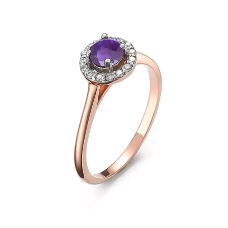 Pierścionek z tanzanitem i brylantami