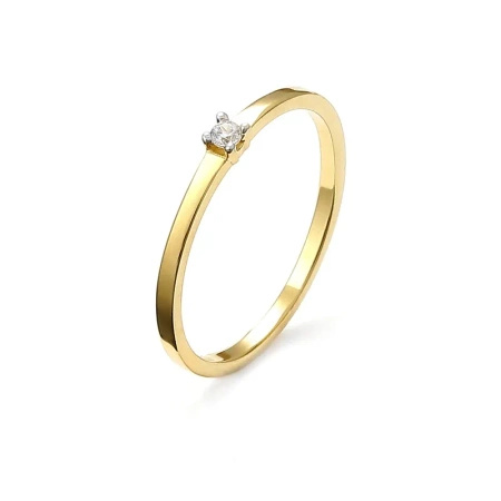 Pierścionek z brylantem 0,03 ct