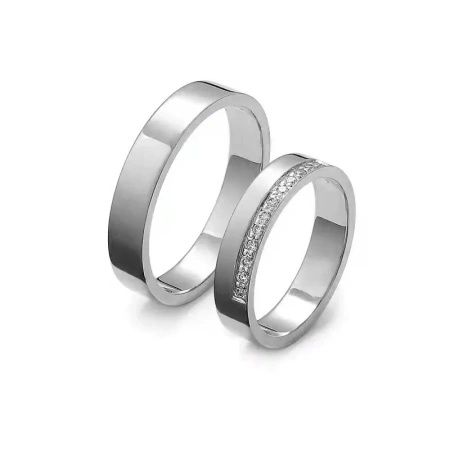 Obrączki ślubne z brylantami 0,10 ct