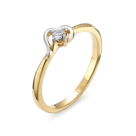 Pierścionek z brylantem 0,08 ct