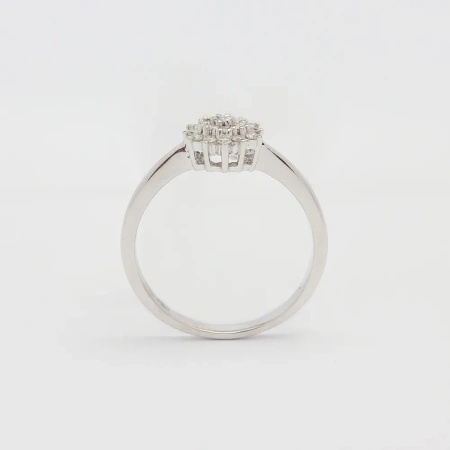 Pierścionek z brylantami 0,16 ct