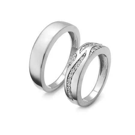 Obrączki ślubne z brylantami 0,23 ct