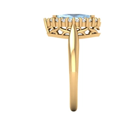 Pierścionek z topazem