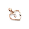 Zawieszka z cyrkoniami - serce