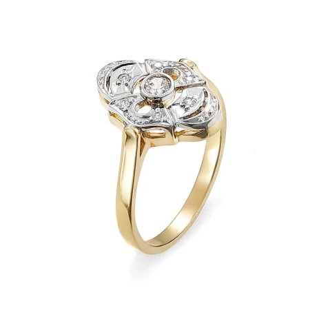 Pierścionek z brylantami 0,13 ct