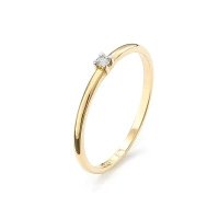 Pierścionek z brylantem 0,03 ct