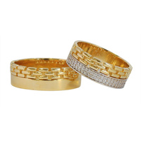 Obrączki ślubne z brylantami 0,19 ct