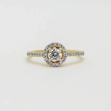 Pierścionek z brylantami 0,41 ct