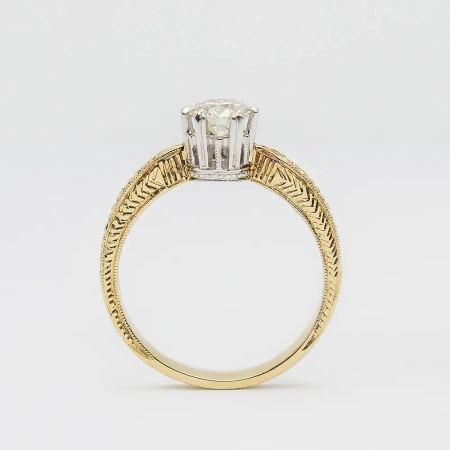 Pierścionek z brylantem 0,52 ct