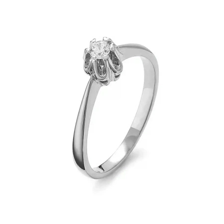 Pierścionek z brylantem 0,10 ct